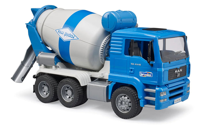 #02738 1/16 Blue MAN TGA 41.440 Cement Mixer Truck