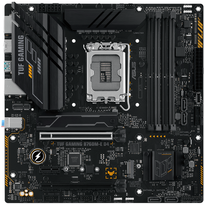 ASUS MB TUF GAMING B760M-E D4  B760, LGA1700,  4xDDR4, 2PCI-Ex16, 4SATA3, 7.1-ch, 2.5GLAN, 6 USB 3.2, 1 USB Type-C, HDMI, DP, mATX, - image 2