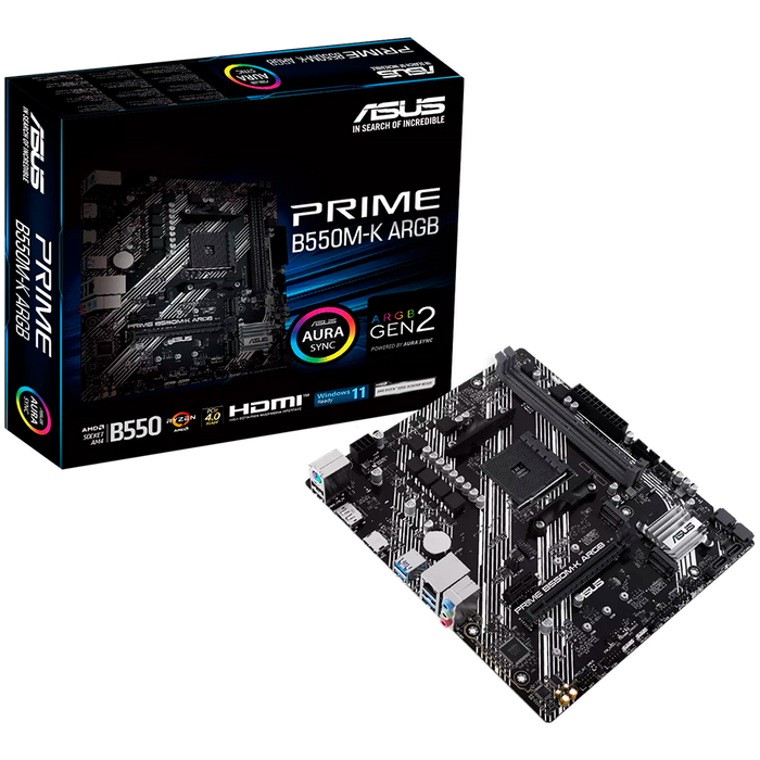 ASUS PRIME B550M-K ARGB AM4 mATX MB