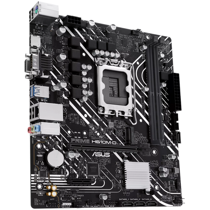 ASUS PRIME H610M-D LGA1700 mATX MB – alternate product view 2
