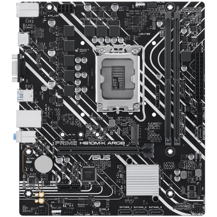 ASUS PRIME H610M-K ARGB mATX LGA1700 DDR5 – alternate product view 2