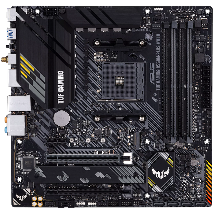 ASUS TUF GAMING B550M-PLUS WIFI II AM4 mATX gaming MB – alternate product view 2