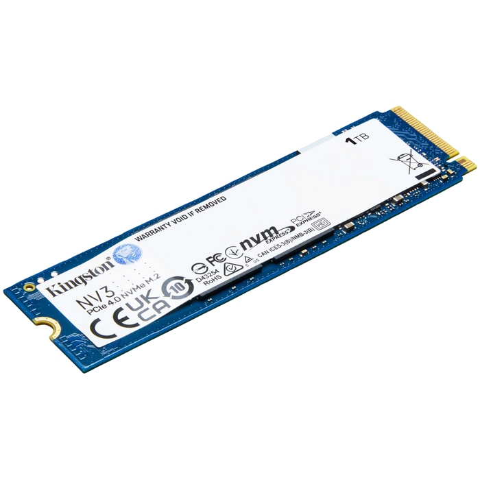 Kingston 1TB NV3 SSD M.2 2280 PCIe 4.0 NVMe, Read: 6,000/ Write: 4,000MB/s – alternate product view 2