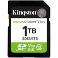 KINGSTON 1TB SDXC Canvas Select Plus Gen3 150MB/s C10 UHS-I U3 V30
