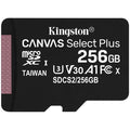 Kingston 256GB micSDXC Canvas Select Plus 100R A1 C10 Single Pack w/o ADP
