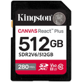 Kingston 512GB SDXC Canvas React Plus SDXC UHS-II 280R/150W U3 V60