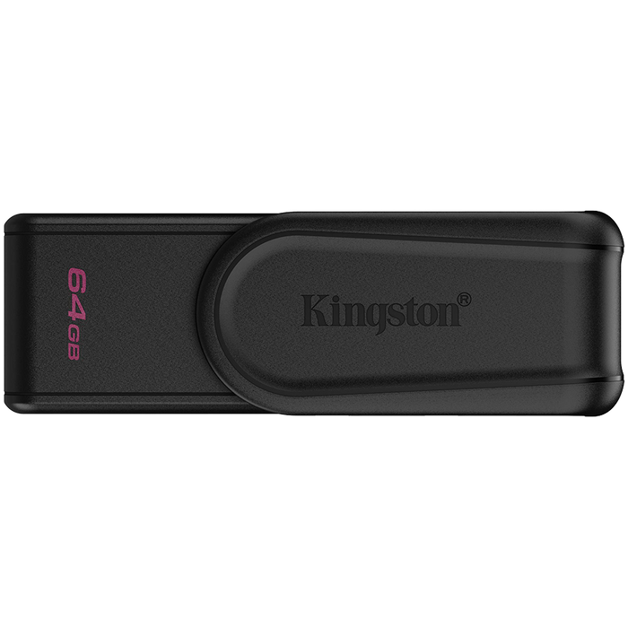Kingston 64GB Portable USB 3.2 Gen 1 DataTraveler Exodia S (Black/Black)