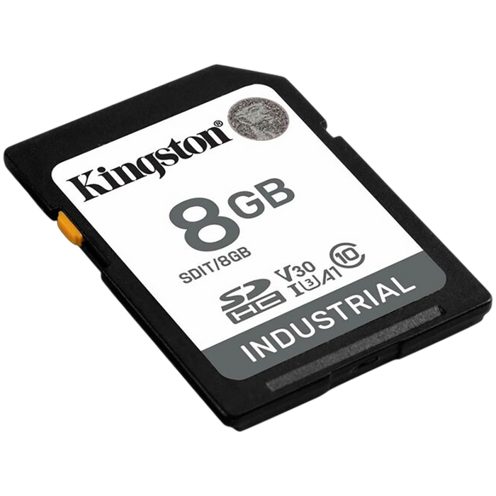 Kingston 8GB SDHC Industrial -40C to 85C C10 UHS-I U3 V30 A1 pSLC – alternate product view 2