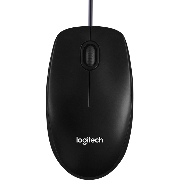 Logitech B100 Corded Mouse - Black - USB - product photo