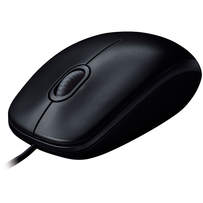 Logitech B100 Corded Mouse - Black - USB - image 2