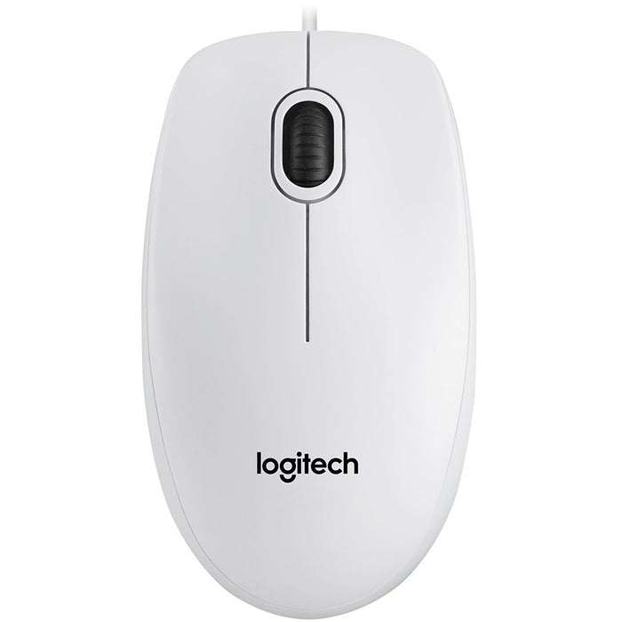 Logitech B100 Corded Mouse - White - USB - product photo