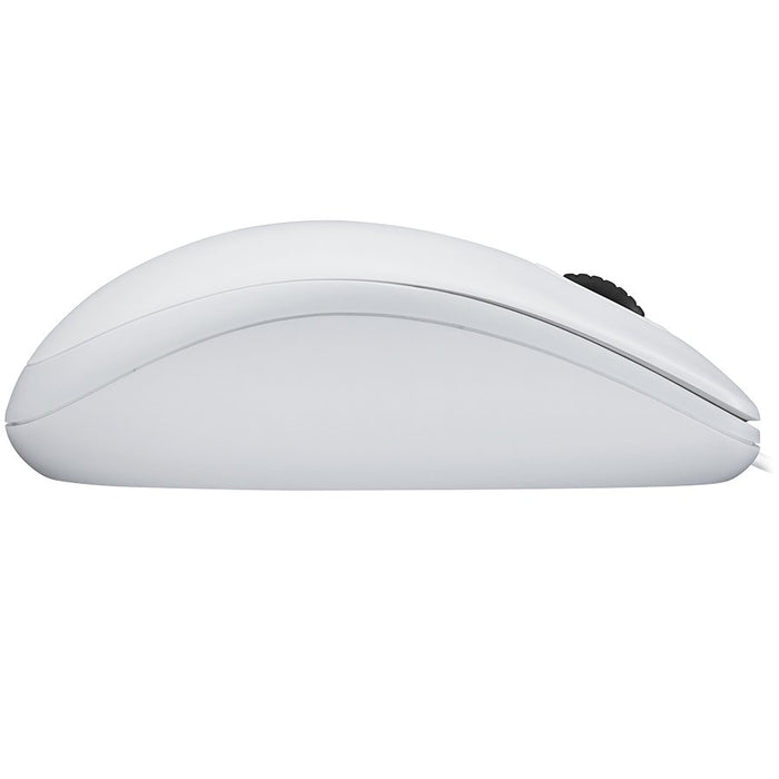 Logitech B100 Corded Mouse - White - USB - image 2
