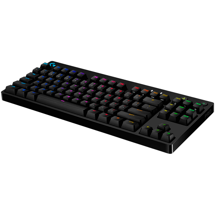Logitech G Pro Tkl Corded Mechanical Gaming Keyboard - Black - USB - Clicky – alternate product view 3