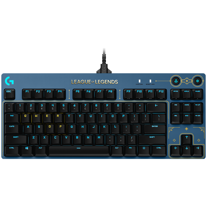 Logitech G Pro Tkl Lol Corded Mechanical Gaming Keyboard - WAVE2 - USB - Tactile