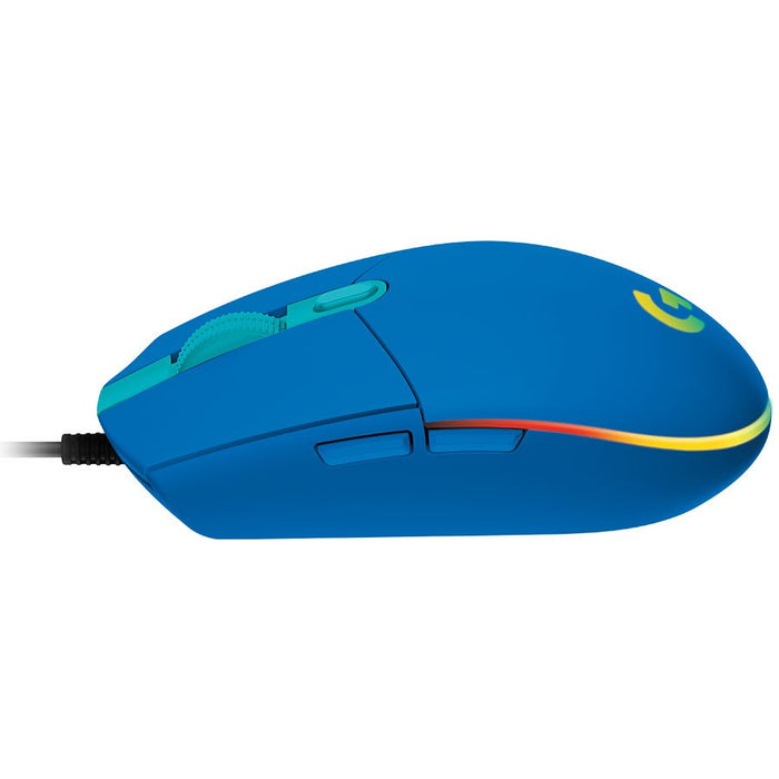 Logitech G203 Lightsync Corded Gaming Mouse - Blue - USB – alternate product view 2