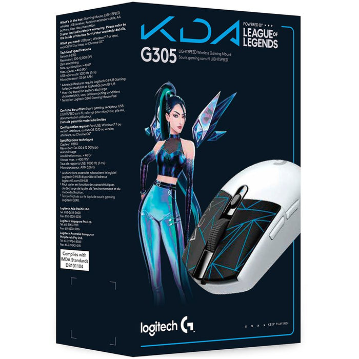 Logitech G305 Lol Lightspeed Wireless Gaming Mouse - K da