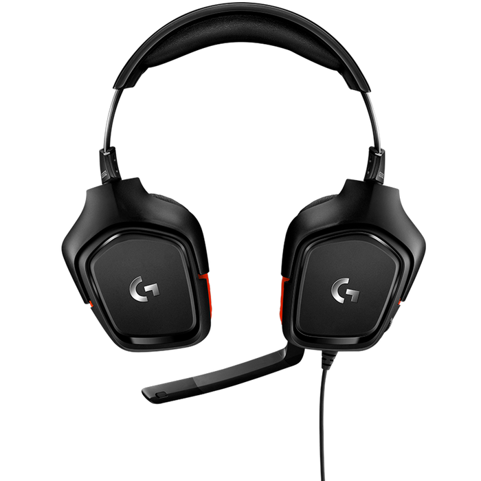 Logitech G332 Wired Gaming Headset - Leatherette - Black Red - 3.5 Mm – alternate product view 3