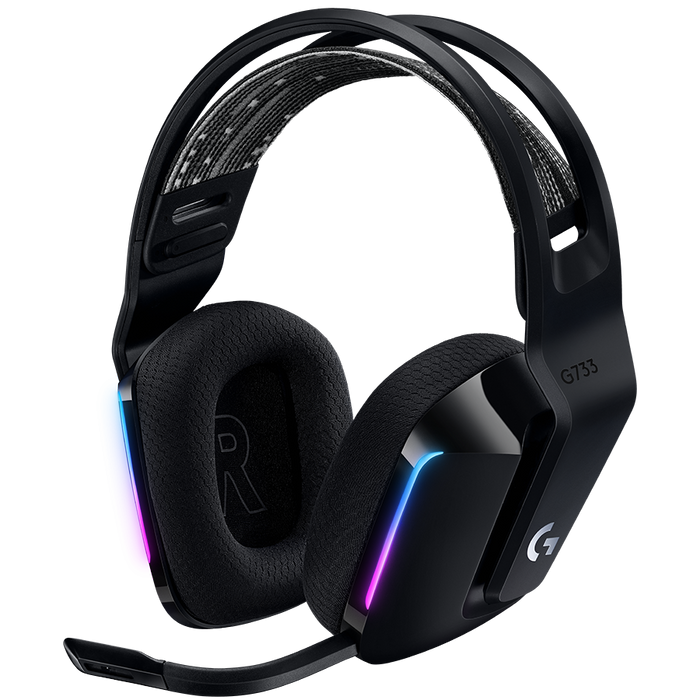 Logitech G733 Lightspeed Wireless RGB Gaming Headset - Black