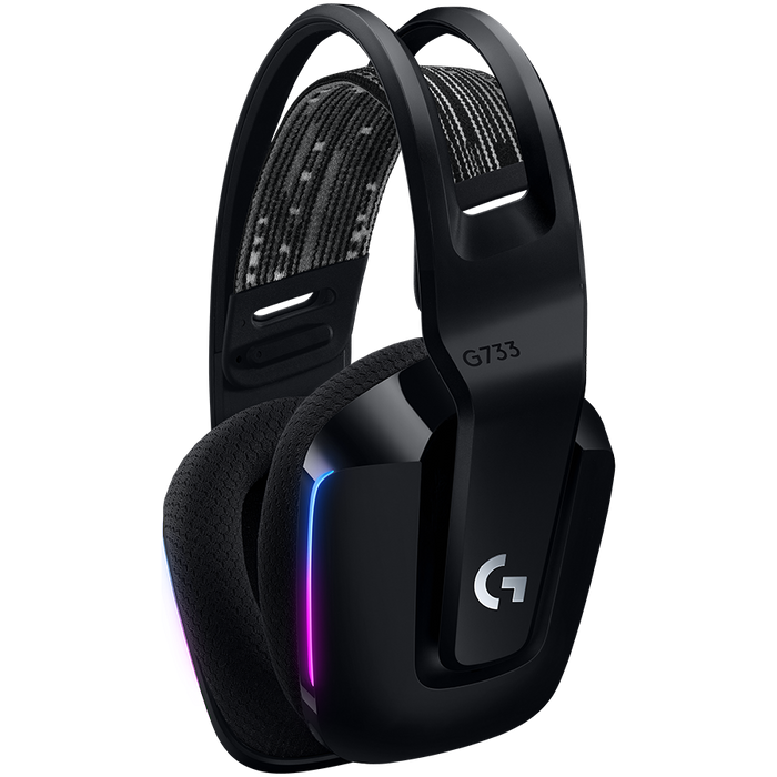 Logitech G733 Lightspeed Wireless RGB Gaming Headset - Black – alternate product view 2