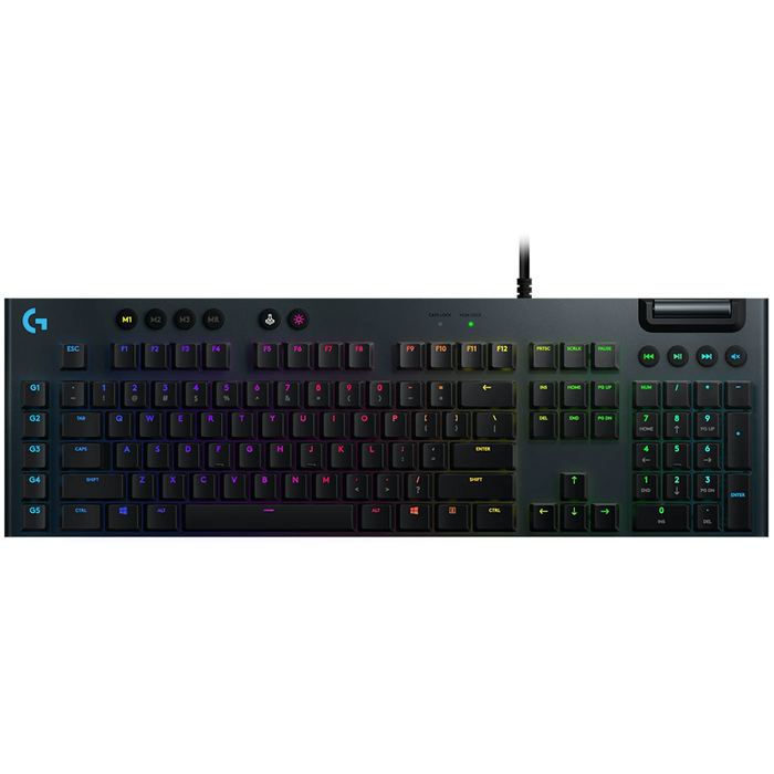 Logitech G815 Corded Lightsync Mechanical Gaming Keyboard - Carbon - Clicky