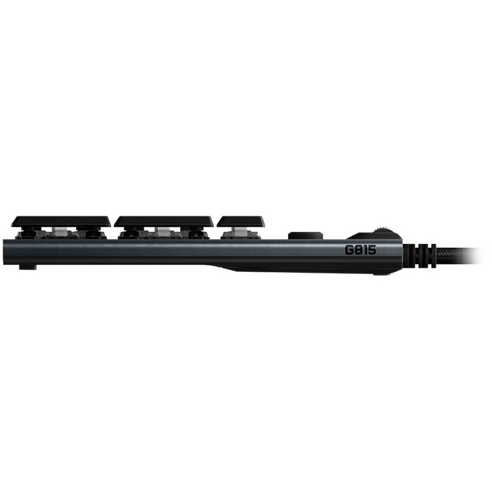 Logitech G815 Corded Lightsync Mechanical Gaming Keyboard - Carbon - Tactile – alternate product view 2