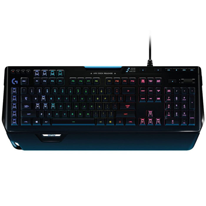 Logitech G910 Orion Spectrum Corded RGB Mechanical Gaming Keyboard - Black - USB