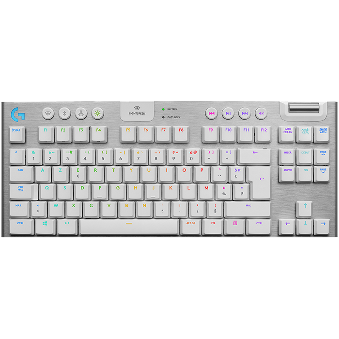 Logitech G915 Tkl Lightspeed Wireless Mechanical Gaming Keyboard - White - Tactile