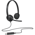 Logitech H340 Corded Headset - Black - USB