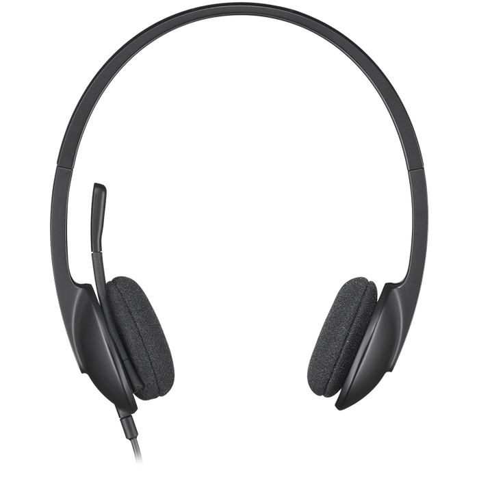 Logitech H340 Corded Headset - Black - USB – alternate product view 2