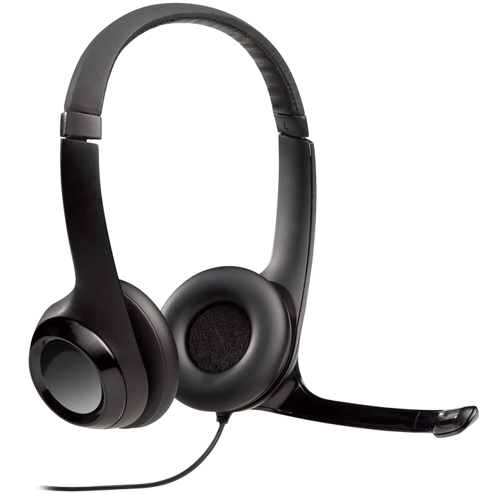 Logitech H390 Corded Headset - Black - USB – alternate product view 2