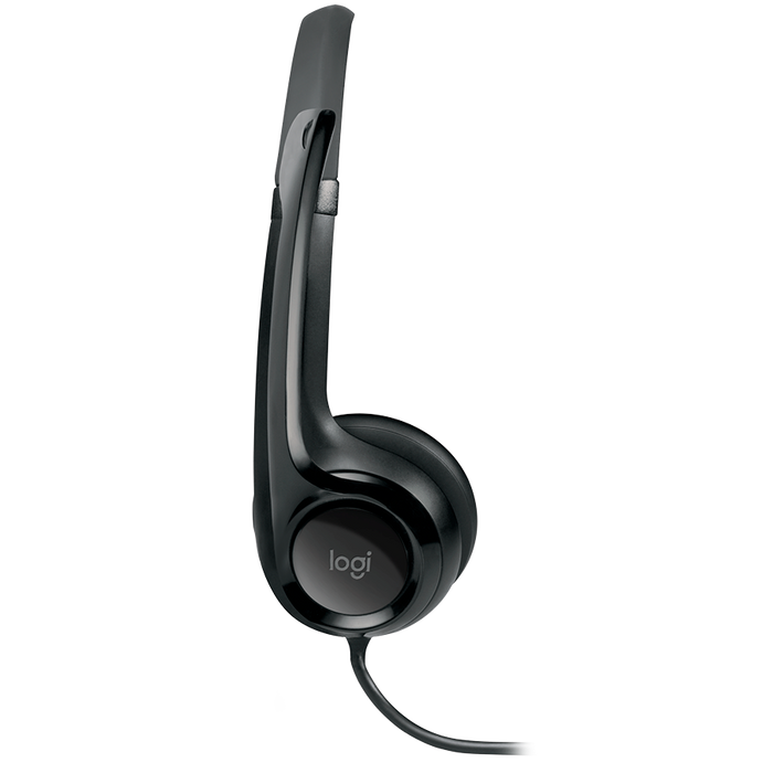 Logitech H390 Corded Headset - Black - USB – alternate product view 3