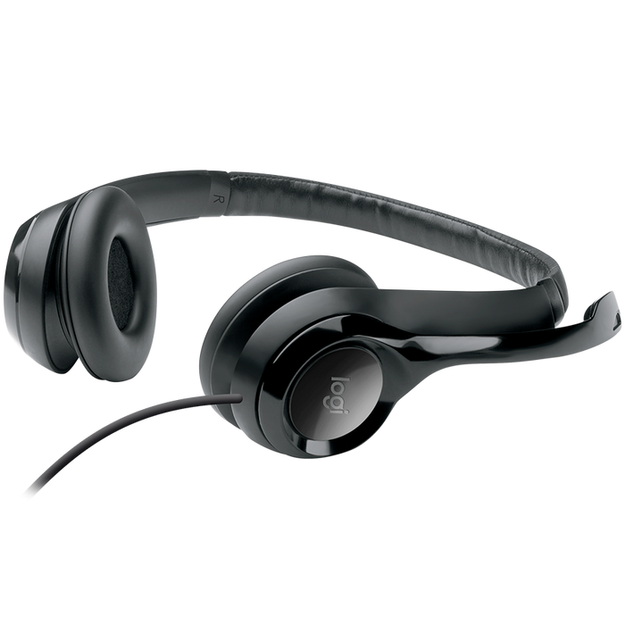 Logitech H390 Corded Headset - Black - USB – alternate product view 4