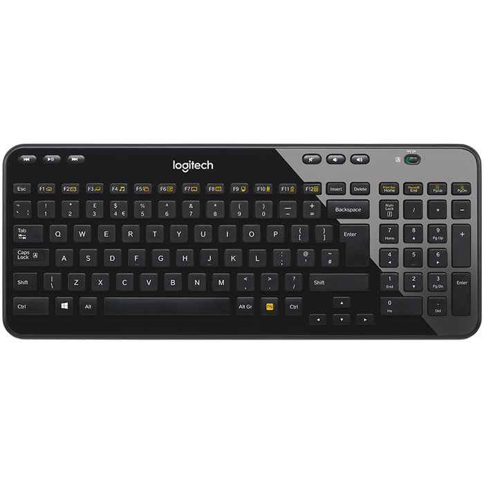 Logitech K360 Wireless Keyboard - Black - product photo