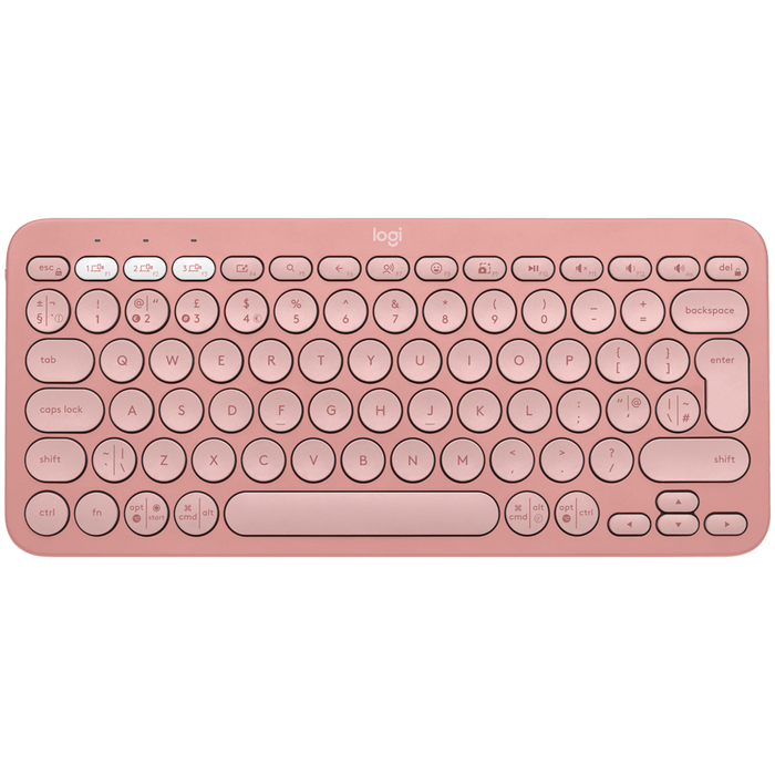 Logitech K380S Bluetooth Keyboard - Tonal Rose - product photo