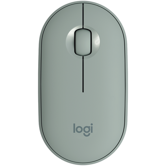 Logitech M350 Pebble Bluetooth Mouse - Eucalyptus - product photo