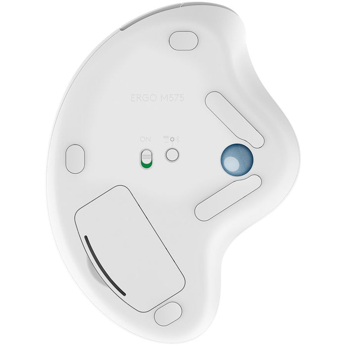 Logitech M575 Ergo Bluetooth Trackball Mouse - Off - White - image 4