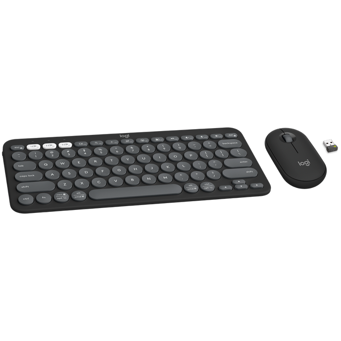 Logitech Pebble 2 Bluetooth Keyboard Combo - Tonal Graphite