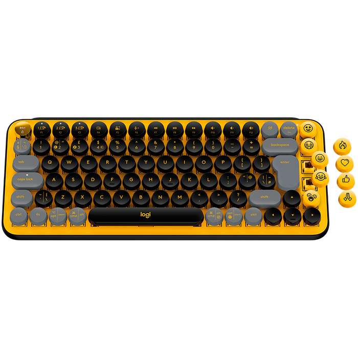 Logitech Pop Keys Bluetooth Mechanical Keyboard - Blast Yellow - image 3