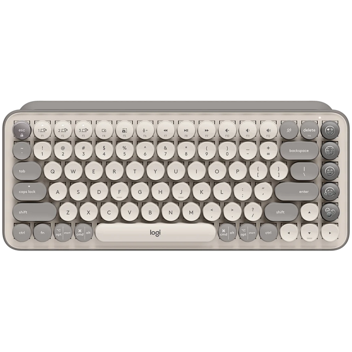 Logitech Pop Keys Bluetooth Mechanical Keyboard - Mist Sand - product photo