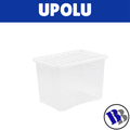 Storage Container 70L Wheels PP Transparent Mutberg - "PICK UP AT BLUEBIRD LUMBER  HARDWARE UPOLU ONLY"