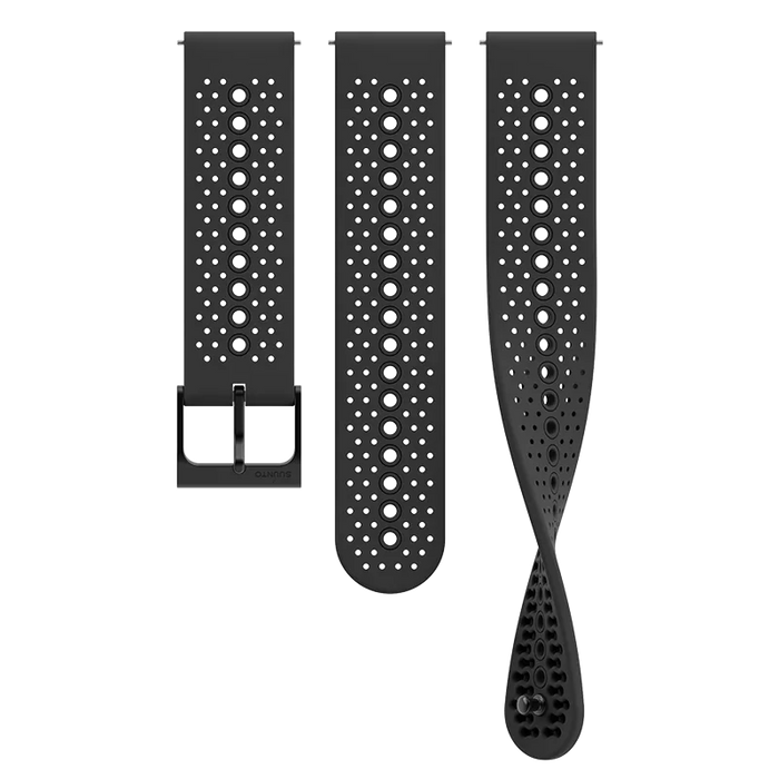 Suunto 22mm Athletic 1 Silicone Strap All Black S+M - SUUNTO US