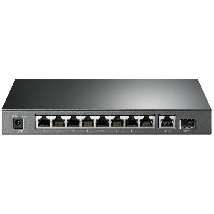 TP-Link SG1210P 10-Port Gigabit PoE+ Switch, 8 Gigabit PoE+ Ports, 1 Gigabit RJ45 Ports and 1 Gigabit SFP Slots, – view 2