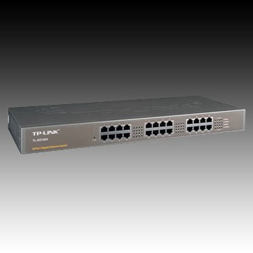 Switch TP-Link TL-SG1024, 24 ports 24 x 10/100/1000Mbps RJ45 ports, Rackmount, MDI/MDI-X switch, Unmanaged – view 3