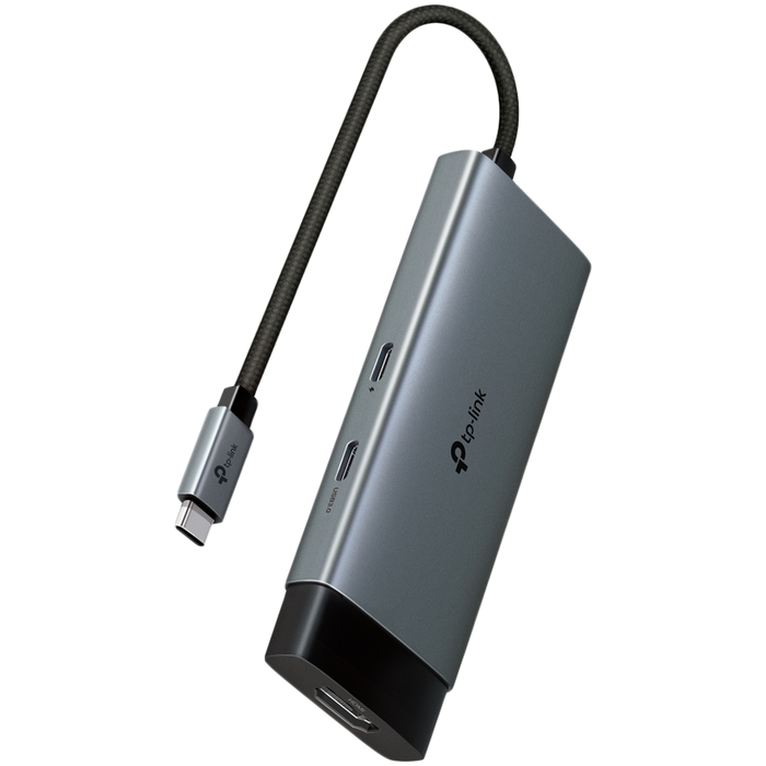 TP-Link UH5020C USB Type-C 5-Port Hub, 1x USB-C Connector, 1x HDMI 4K 60Hz Port, 1x USB-C PD 100W Port, 2x – product photo