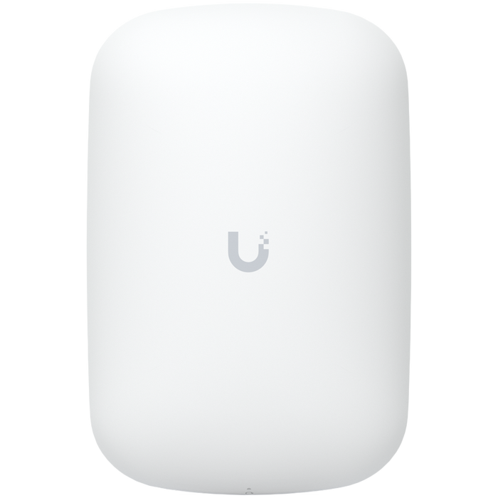 UBIQUITI U6 Extender; WiFi 6; 6 spatial streams; 115 m² (1,250 ft²) coverage; 300+ connected devices; – product photo
